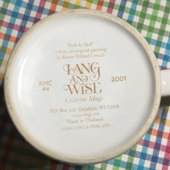 Vintage Inch By Inch Life’s A Cinch~Karen Hillard Crouch Mug~Lang & Wise~2001 - Picture 5 of 8